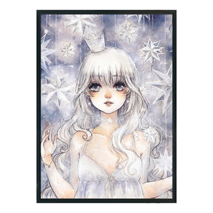 Yishu - Girl - 50*70CM 11CT 3 Stamped Cross Stitch