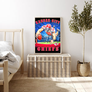Kansas City Chiefs Football Team 30*40CM(Canvas) Full Round Drill Diamond Painting