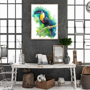 Toucan 30*40CM(Canvas) Full Round Drill Diamond Painting