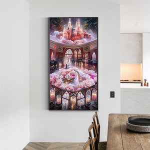 Rose Manor 50*80CM(Canvas) Full Round Drill Diamond Painting