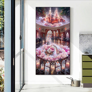 Rose Manor 50*80CM(Canvas) Full Round Drill Diamond Painting