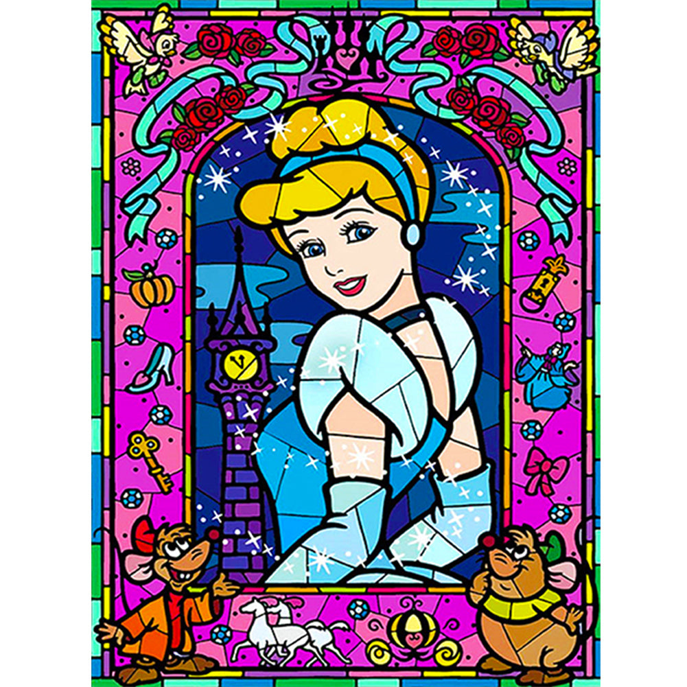 Princess Cinderella 30*40CM(Canvas) Full Round Drill Diamond Painting