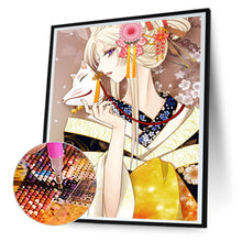 Load image into Gallery viewer, Cartoon Girl 30*40CM(Canvas) Full Round Drill Diamond Painting
