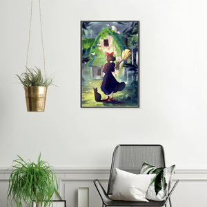 Huancan - Hayao Miyazaki'S Kiki'S Delivery Service - 40*55CM 11CT 3 Counted Cross Stitch