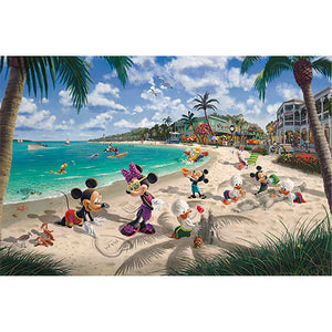 Huancan - Mickey Mouse Clubhouse Resort - 56*40CM 11CT 3 Counted Cross Stitch