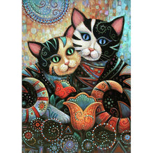 Load image into Gallery viewer, Hugging Cat 30*40CM(Canvas) Full Round Drill Diamond Painting
