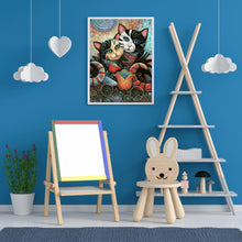 Load image into Gallery viewer, Hugging Cat 30*40CM(Canvas) Full Round Drill Diamond Painting
