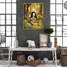 Load image into Gallery viewer, Curly Little Girl 30*40CM(Canvas) Full Round Drill Diamond Painting
