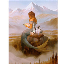 Load image into Gallery viewer, Mermaid Girl 30*40CM(Canvas) Full Round Drill Diamond Painting

