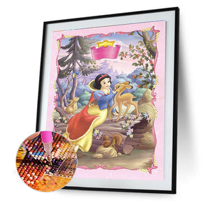 Snow White 30*40CM(Canvas) Full Round Drill Diamond Painting
