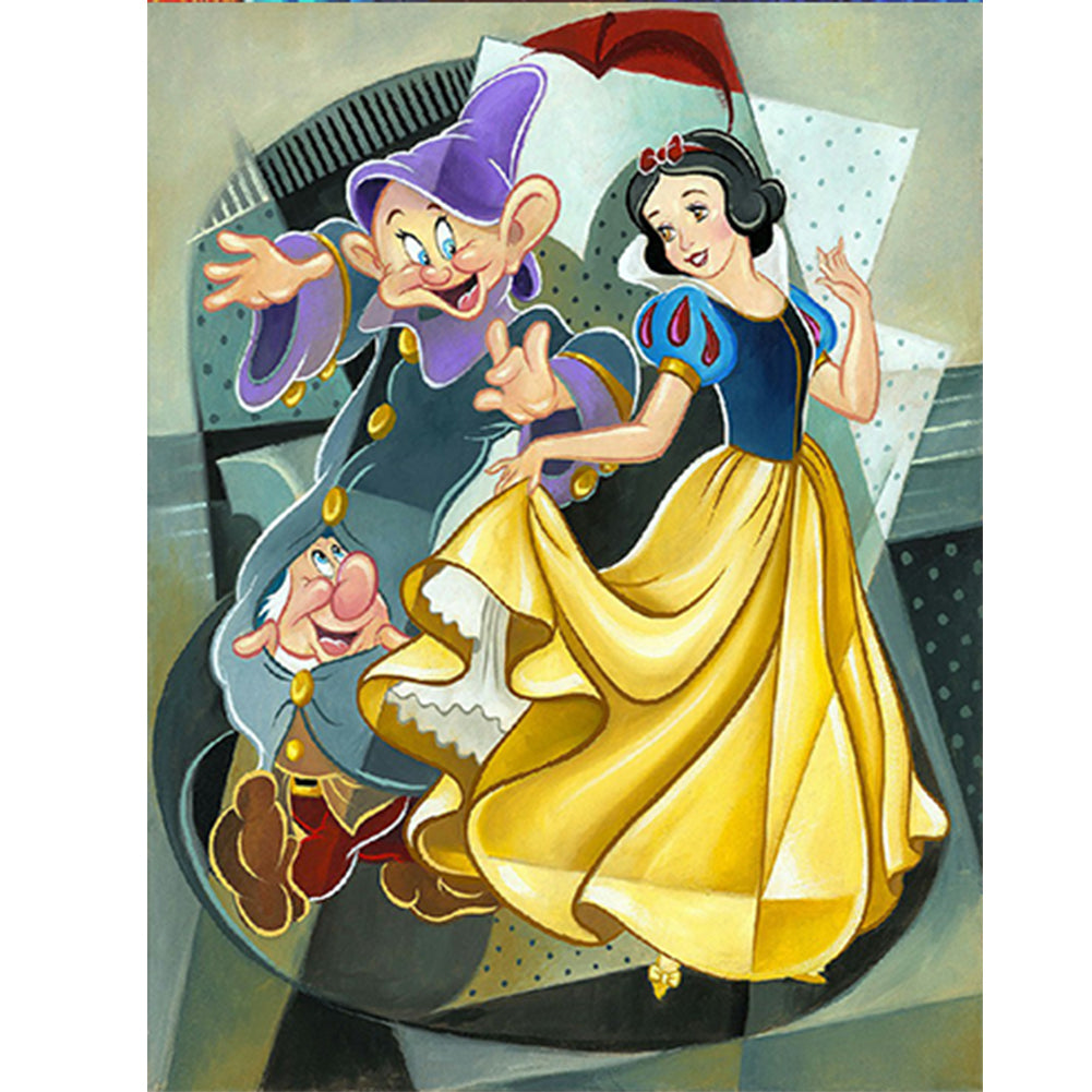 Snow White 30*40CM(Canvas) Full Round Drill Diamond Painting