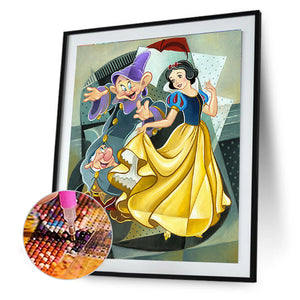 Snow White 30*40CM(Canvas) Full Round Drill Diamond Painting