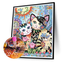 Load image into Gallery viewer, Cat 30*40CM(Canvas) Full Round Drill Diamond Painting
