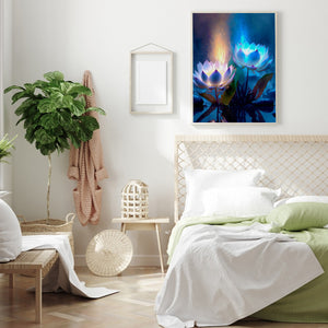 Lotus 30*40CM(Canvas) Full Round Drill Diamond Painting
