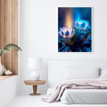 Load image into Gallery viewer, Lotus 30*40CM(Canvas) Full Round Drill Diamond Painting
