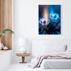 Lotus 30*40CM(Canvas) Full Round Drill Diamond Painting