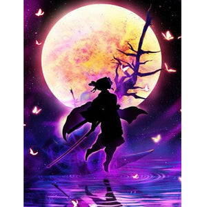 Demon Slayer 30*40CM(Canvas) Full Round Drill Diamond Painting