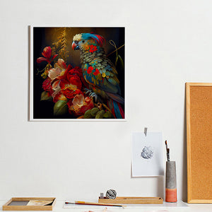 Flowers, Fish, And Birds 40*40CM(Canvas) Full Round Drill Diamond Painting