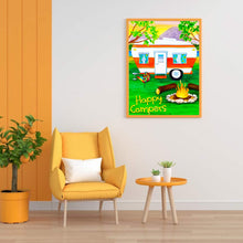 Load image into Gallery viewer, Mountain Camping 30*40CM(Canvas) Full Round Drill Diamond Painting

