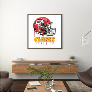 Kansas City Chiefs Football Team 50*50CM(Canvas) Full Round Drill Diamond Painting