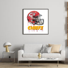 Load image into Gallery viewer, Kansas City Chiefs Football Team 50*50CM(Canvas) Full Round Drill Diamond Painting
