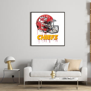 Kansas City Chiefs Football Team 50*50CM(Canvas) Full Round Drill Diamond Painting