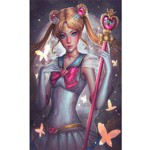 Sailor Moon 40*60CM(Canvas) Full Round Drill Diamond Painting