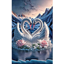 Load image into Gallery viewer, Elegant Swan Lake 40*60CM(Canvas) Full Round Drill Diamond Painting
