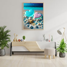Load image into Gallery viewer, Rainbow Stone On The Beach 30*40CM(Canvas) Full Round Drill Diamond Painting
