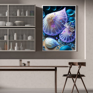 Undersea Shells 30*40CM(Canvas) Full Round Drill Diamond Painting