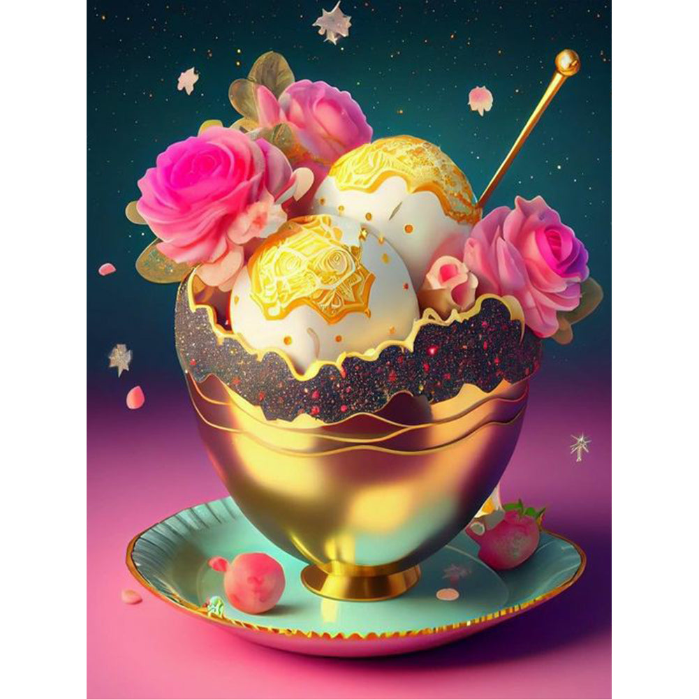 Dreamlike Desserts 30*40CM(Canvas) Full Round Drill Diamond Painting