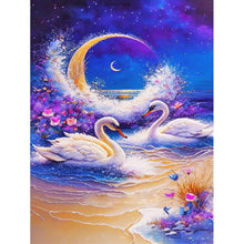 Load image into Gallery viewer, Romantic Fantasy Swan 30*40CM(Canvas) Full Round Drill Diamond Painting

