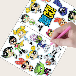 16PCS DIY Gem Sticker Diamonds Painting Stickers Kit for Kids Adult (Woman)