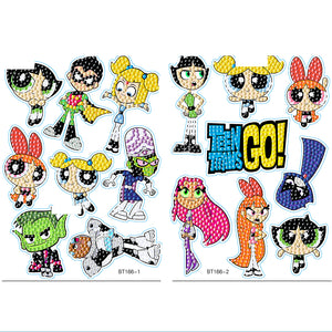 16PCS DIY Gem Sticker Diamonds Painting Stickers Kit for Kids Adult (Woman)