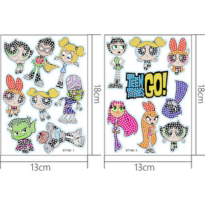 16PCS DIY Gem Sticker Diamonds Painting Stickers Kit for Kids Adult (Woman)