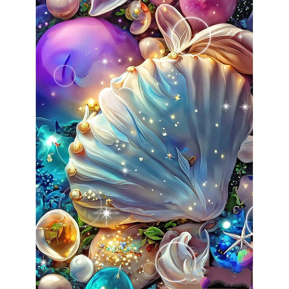 Colorful Shells 30*40CM(Canvas) Full Round Drill Diamond Painting