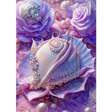 Load image into Gallery viewer, Purple Shells 30*40CM(Canvas) Full Round Drill Diamond Painting
