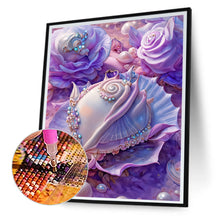Load image into Gallery viewer, Purple Shells 30*40CM(Canvas) Full Round Drill Diamond Painting
