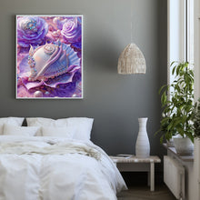 Load image into Gallery viewer, Purple Shells 30*40CM(Canvas) Full Round Drill Diamond Painting
