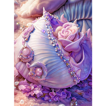 Load image into Gallery viewer, Purple Shells 30*40CM(Canvas) Full Round Drill Diamond Painting
