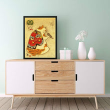 Load image into Gallery viewer, Samurai Cat 40*50CM(Canvas) Full Round Drill Diamond Painting

