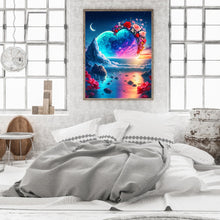 Load image into Gallery viewer, Dreamlike Heart Rose Wreath 30*40CM(Canvas) Full Round Drill Diamond Painting
