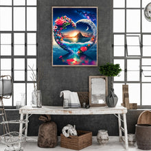 Load image into Gallery viewer, Dreamlike Heart Rose Wreath 30*40CM(Canvas) Full Round Drill Diamond Painting
