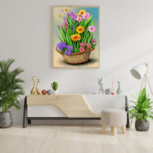 Load image into Gallery viewer, Flower Basket 30*40CM(Canvas) Full Round Drill Diamond Painting
