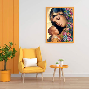 Virgin Mary 30*40CM(Canvas) Full Round Drill Diamond Painting