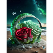 Load image into Gallery viewer, Rose Ring 30*40CM(Canvas) Full Round Drill Diamond Painting
