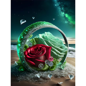 Rose Ring 30*40CM(Canvas) Full Round Drill Diamond Painting