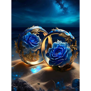Rose Ring 30*40CM(Canvas) Full Round Drill Diamond Painting