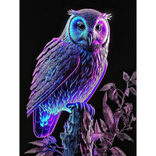 Load image into Gallery viewer, Luminous Owl 30*40CM(Canvas) Full Round Drill Diamond Painting
