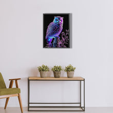 Load image into Gallery viewer, Luminous Owl 30*40CM(Canvas) Full Round Drill Diamond Painting
